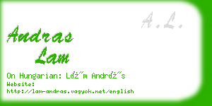 andras lam business card